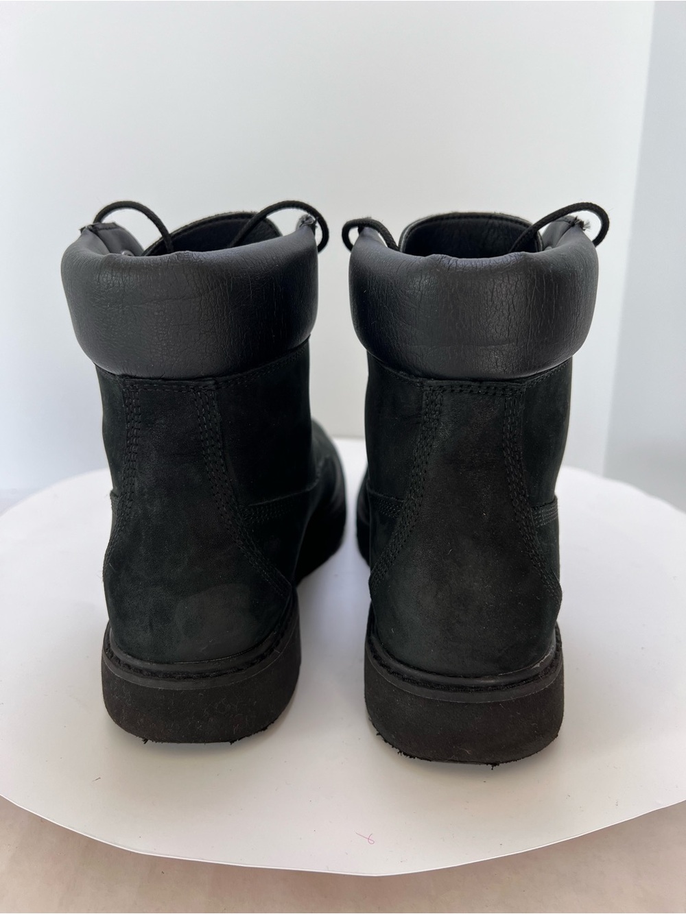 Timberland Kenniston Sz 11 Black Suede Lace-Up Ankle Boots Women’s - Picture 4 of 7